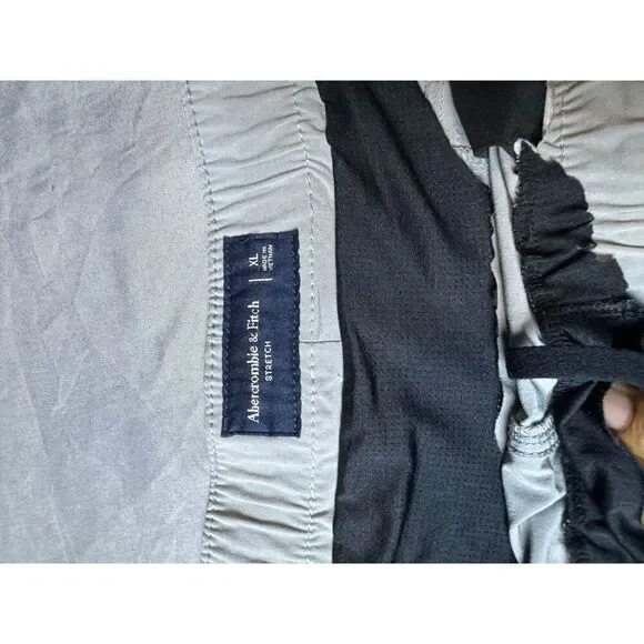 Abercrombie Fitch Shorts Mens Extra Large Gray Stretch - Picture 6 of 7